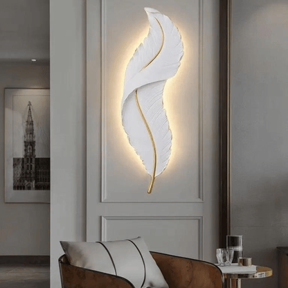 Jardioui Blanc Applique Murale aile d'ange Artistique Lumineuse