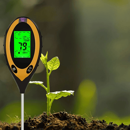 Jardioui PH-mètre de Sol Numérique Multifonction 4 en 1