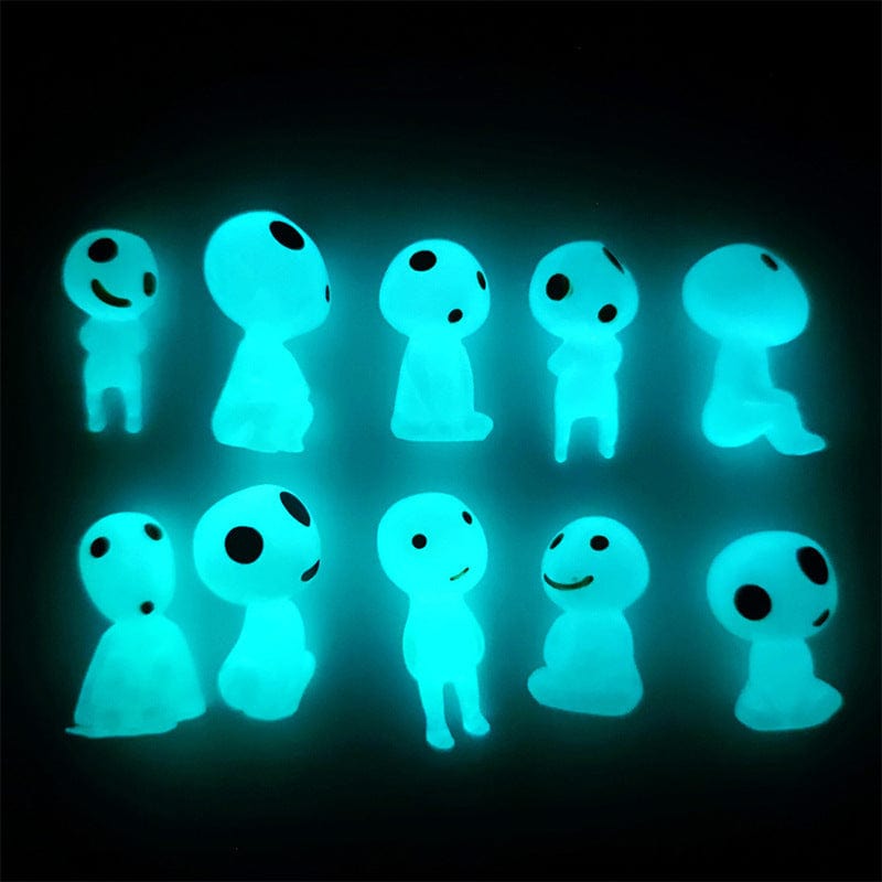 Jardioui Statuettes Fantastiques Miniatures Fluorescentes (Lot de 7 + 3 Offertes)