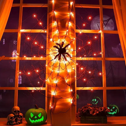 Jardioui Lampes Toile D'araignée Lumières pour Hallowen